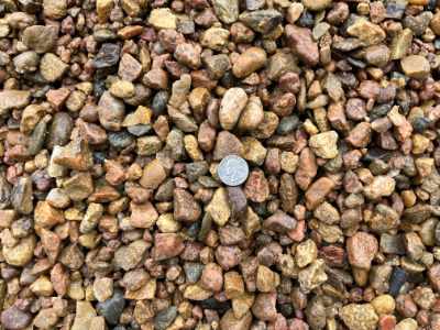 Multi-colored beautiful river rock