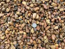 Multi-colored beautiful river rock